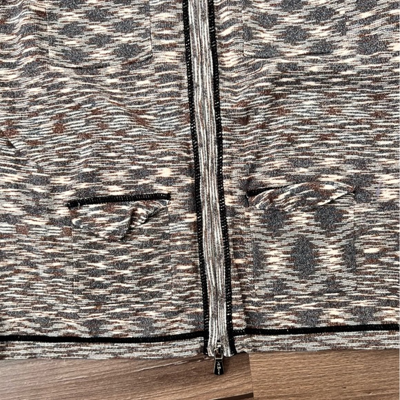 Anthropologie One Girl Who Front Zip Sweater Size Small - Picture 6 of 10